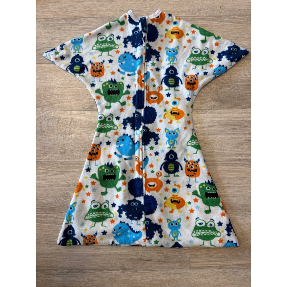 Sleeping Baby Monster Madness Fleece Transition Swaddle Sleep Sack Medium 6-12m